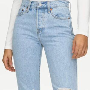 Levi's Light Wash Wedgie Straight Jeans - Size 24